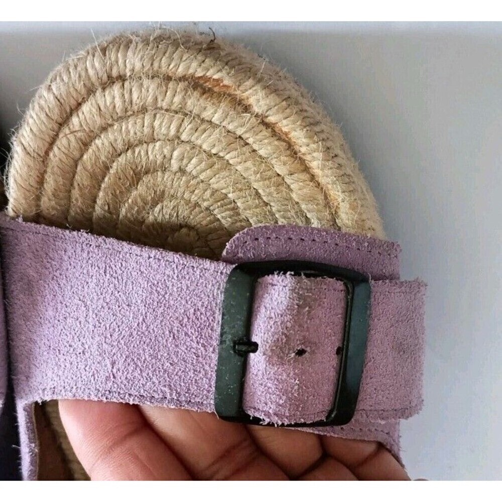 Manebi Womens Nordic Slides Size 8.5 Lavender Purple Double Strap Slip On Sandal - Picture 3 of 6